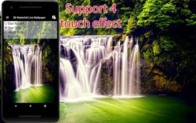 3D Waterfall Live Wallpaper android App screenshot 5